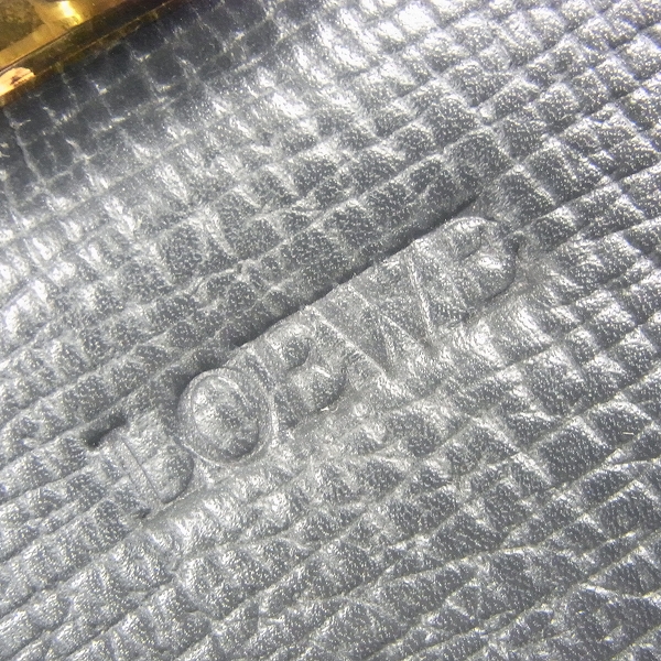 実際に弊社で買取させて頂いたLOEWE/ ロエベ レザーショルダーバッグ ネイビー系の画像 4枚目