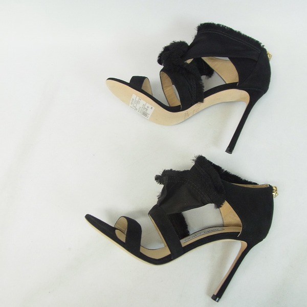 実際に弊社で買取させて頂いたJIMMY CHOO/ジミーチュウ KIKI100 スエード パンプス/サンダル 37.5の画像 3枚目