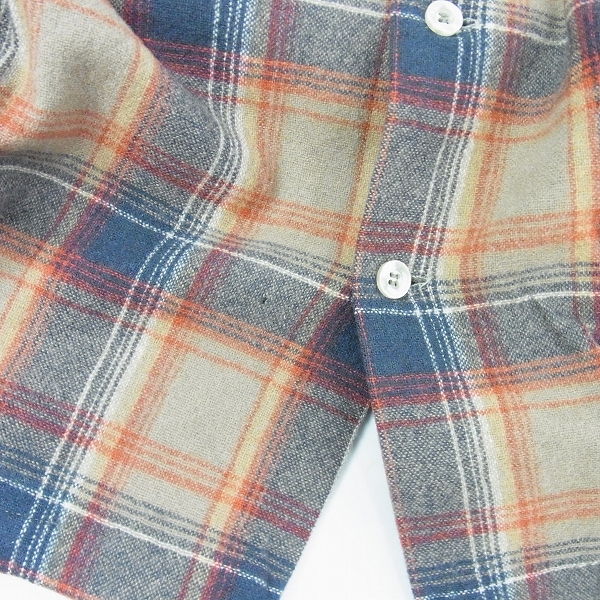 実際に弊社で買取させて頂いたPENDLETON/ペンドルトン チェックウールボタンシャツ/ネルシャツ/Ｍ/2点セットの画像 4枚目