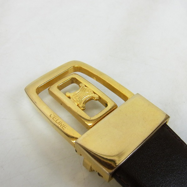 実際に弊社で買取させて頂いたCELINE/セリーヌ メンズ レザー ベルトの画像 1枚目