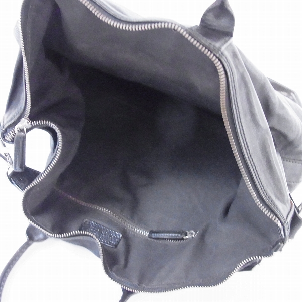 実際に弊社で買取させて頂いたDaniel&Bob/ダニエル＆ボブ 2WAYレザートートバッグ/ショルダーバッグ ブラックの画像 3枚目