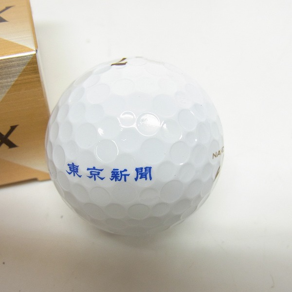 実際に弊社で買取させて頂いた【未使用：プリント入】Dunlop/ダンロップ ゴルフボール XXIO DISTANCE 1ダース ホワイト(ゴールドプリント)の画像 2枚目