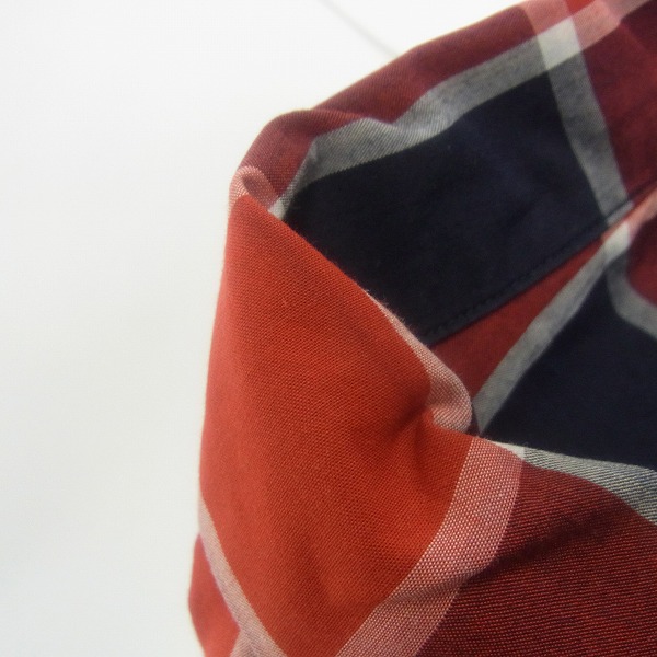 実際に弊社で買取させて頂いた【17SS】SOPHNET/ソフネット STAR STUDS REGULAR COLLAR CHECK SHIRT/チェックシャツ Lの画像 6枚目