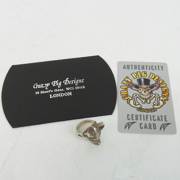 実際に弊社で買取させて頂いた【ギャラ有】CRAZY PIG/クレイジーピッグ スモールピッグヘッドリングの画像 8枚目