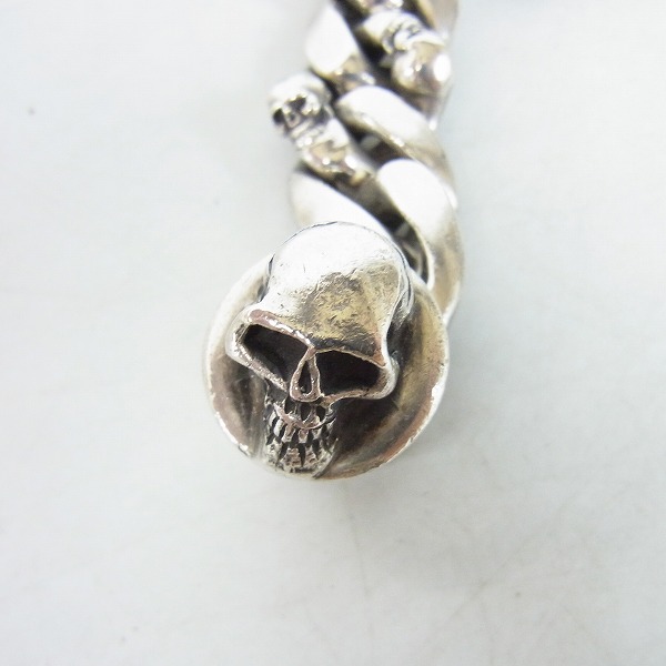 実際に弊社で買取させて頂いたSTANLEY GUESS/スタンリーゲス スカルクリップ/ファンシーリンク ブレスレットの画像 2枚目