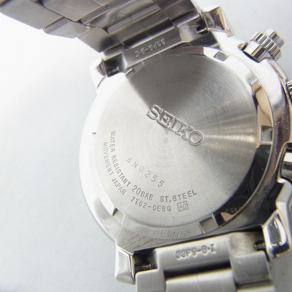 実際に弊社で買取させて頂いたSEIKO/セイコー パイロットクロノグラフ 7T62-0EB0の画像 3枚目