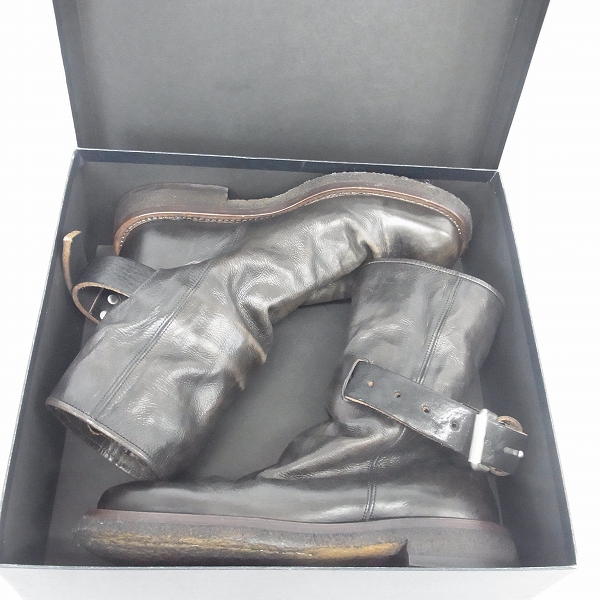 実際に弊社で買取させて頂いたMIHARAYASUHIRO/ミハラヤスヒロ ベルトブーツ/ジョッキーブーツ/24.5の画像 8枚目