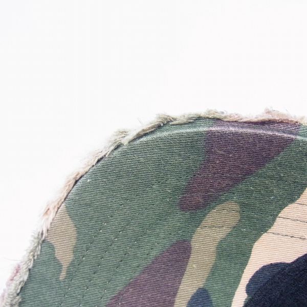 実際に弊社で買取させて頂いたYOSINORI KOTAKE×BARNEYS NEWYORK/ヨシノリコタケ×バーニーズニューヨーク メッシュキャップ カモ柄/迷彩柄 スパンコール/スターの画像 8枚目