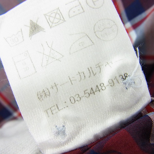 実際に弊社で買取させて頂いたGIVENCHY/ジバンシィ チェック 長袖シャツ /37の画像 5枚目