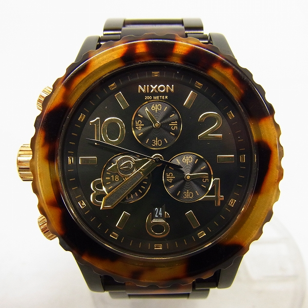 実際に弊社で買取させて頂いたNIXON/ニクソン 42-20 Chrono/クロノ Tortoise/トートイズ 腕時計 A037679【動作未確認】