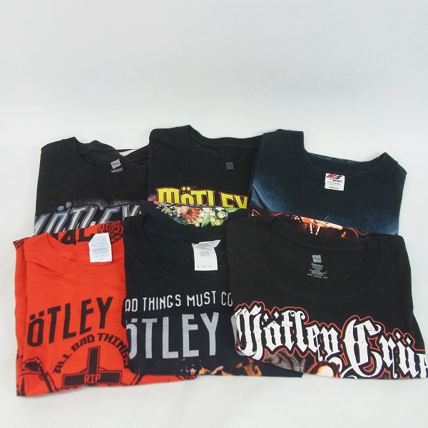 実際に弊社で買取させて頂いたMOTLEY CRUE/モトリークルー バンドTシャツ 6点セット