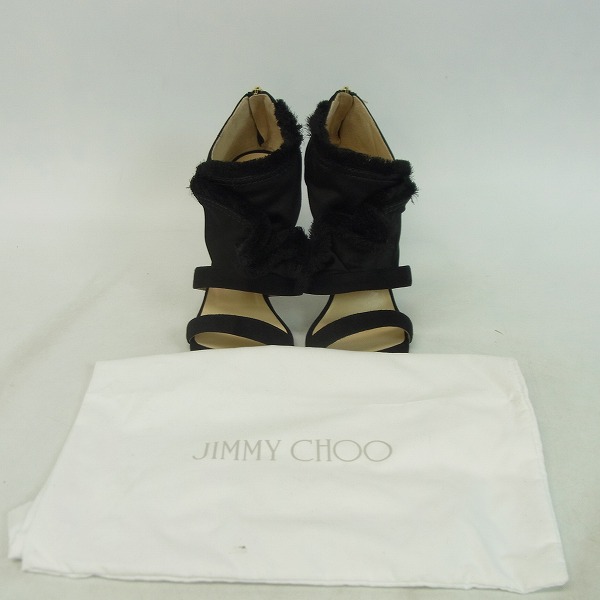実際に弊社で買取させて頂いたJIMMY CHOO/ジミーチュウ KIKI100 スエード パンプス/サンダル 37.5の画像 9枚目