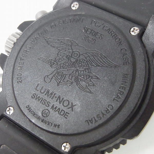 実際に弊社で買取させて頂いた【動作未確認】LUMINOX/ルミノックス SERIES 3080 クロノグラフ腕時計の画像 2枚目