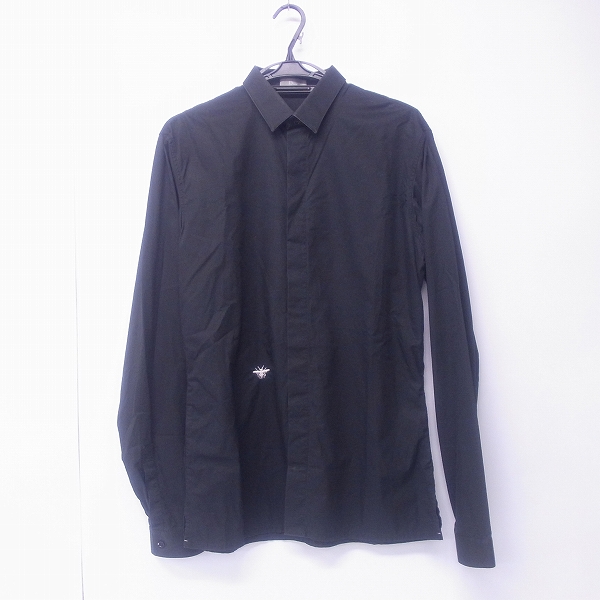 実際に弊社で買取させて頂いたChristian Dior/クリスチャンディオール 長袖シャツ 刺繍 ブラック