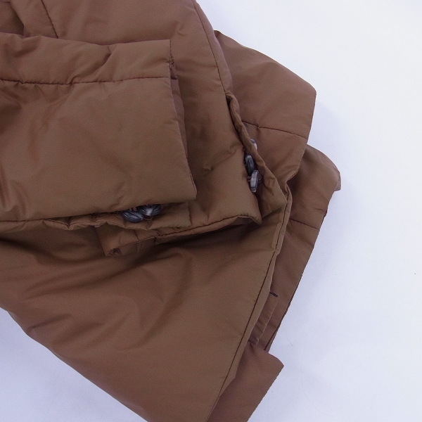 実際に弊社で買取させて頂いたDIESEL BLACK GOLD/ディーゼル ブラック ゴールド ナイロン Pコート ブラウン/44の画像 8枚目