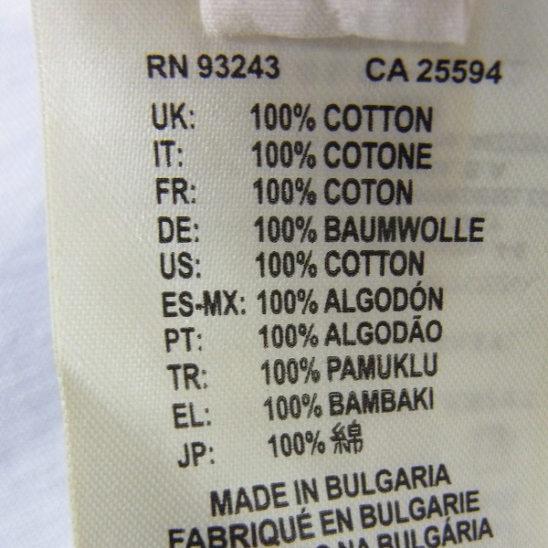 実際に弊社で買取させて頂いた【未使用】DIESEL BLACK GOLD/ディーゼル ブラックゴールド Tシャツ /Mの画像 3枚目