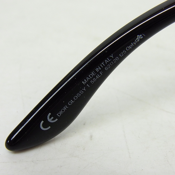 実際に弊社で買取させて頂いたChristian Dior/クリスチャンディオール サングラス プラスチック ダークグレー×黒 584LFの画像 7枚目