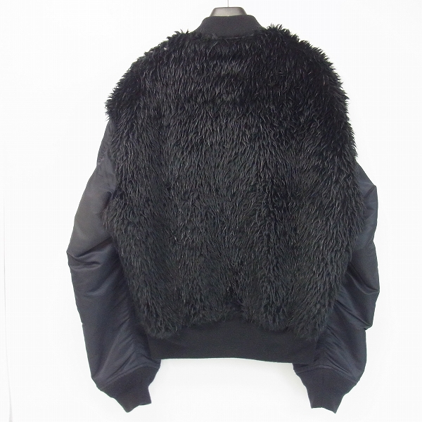 実際に弊社で買取させて頂いたJOHN LAWRENCE SULLIVAN/ジョンローレンスサリバン FUR BACK BOMBER JACKET /48の画像 1枚目