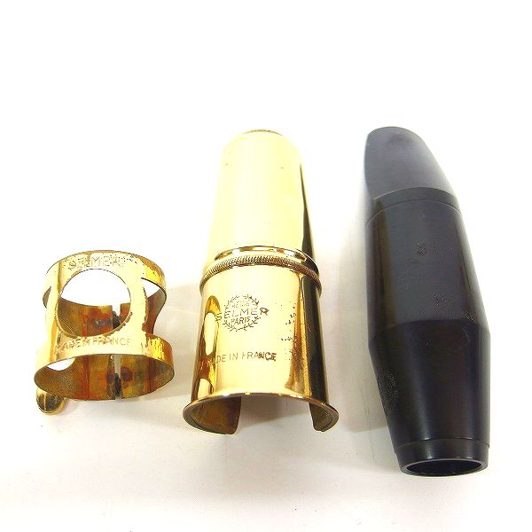 実際に弊社で買取させて頂いたSELMER/セルマー S90 180 テナーサックス用マウスピース リガチャー/メタルキャップ付き