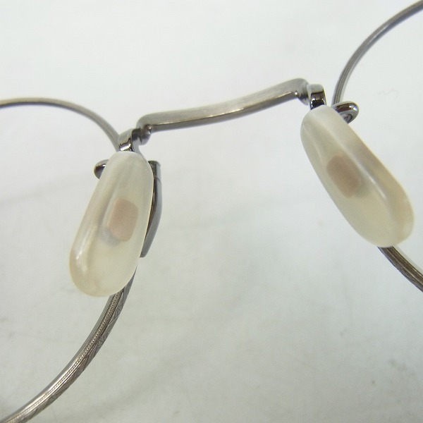 実際に弊社で買取させて頂いたOLIVER GOLDSMITH/オリバーゴールドスミス 眼鏡/メガネフレーム CHARLES 47 Antique Silverの画像 2枚目
