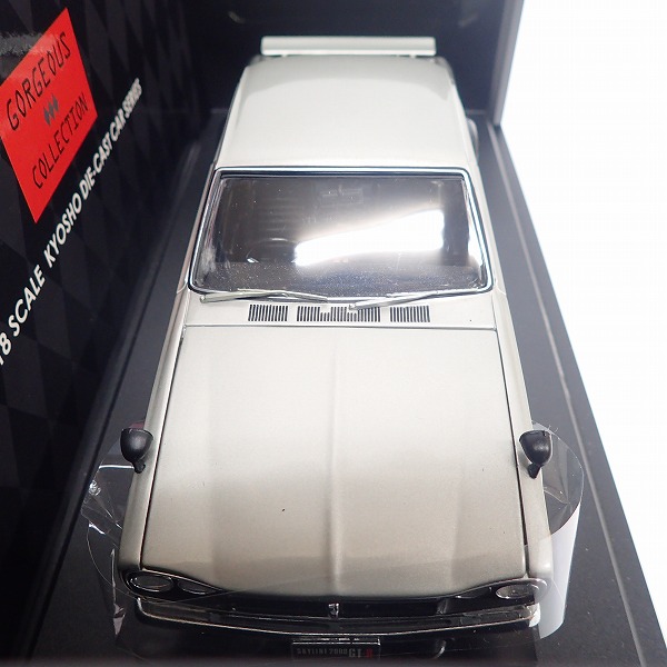 実際に弊社で買取させて頂いたKYOSHO/京商 1/18 日産 スカイライン 2000GT-R(KPGC110) ワイドホイール シルバー 08123Sの画像 2枚目