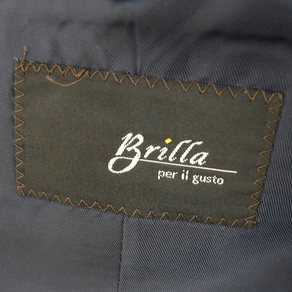 実際に弊社で買取させて頂いたBrilla per il gusto/ブリッラ ペル イル グスト ウール100％ストライプスーツセットアップ/50の画像 2枚目