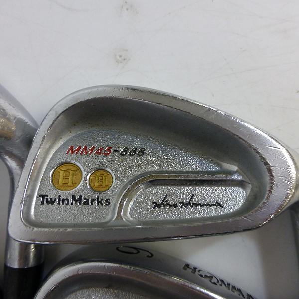 実際に弊社で買取させて頂いた★HONMA/本間ゴルフ アイアン8本セット Twin Marks/ツインマークス MM45-888 Sフレックスの画像 2枚目