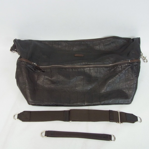 実際に弊社で買取させて頂いたDaniel&Bob/ダニエル&ボブ JASMINE/ジャスミン COCCONE/コッコーネ クロコ型押し 2way ショルダーバッグの画像 7枚目