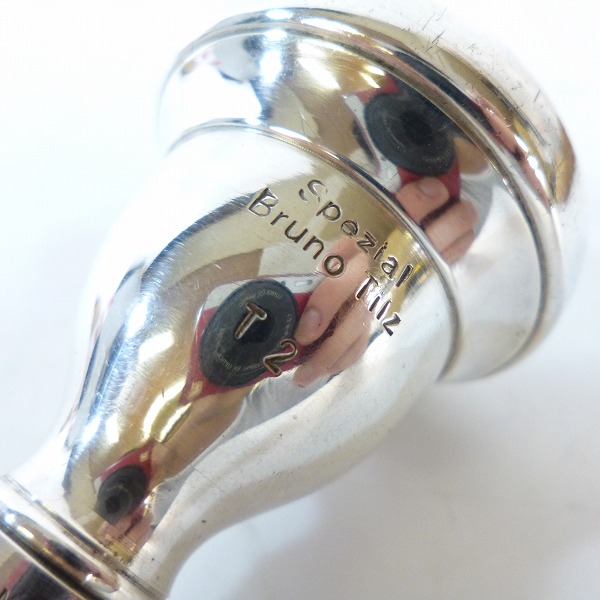 実際に弊社で買取させて頂いた【詳細不明】Bruno Tilz/ブルーノ・ティルツ  Spezial T2 MUSIK-NERO チューバ用マウスピース レザーケース付きの画像 1枚目