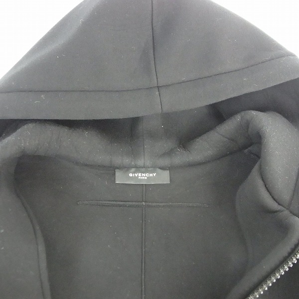 実際に弊社で買取させて頂いたGIVENCHY/ジバンシィ 13AW ビスコース サイドジップパーカー 13F 7150 690/Sの画像 4枚目