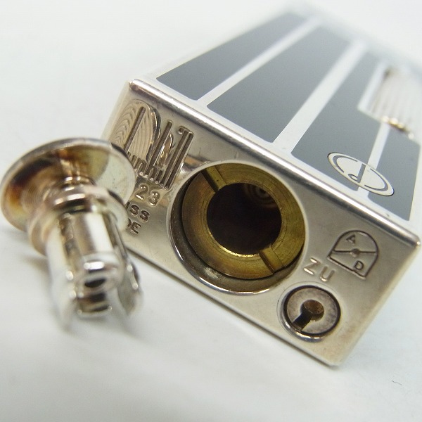 実際に弊社で買取させて頂いたdunhill/ダンヒル サイドローラーガスライター ブラック×シルバーの画像 2枚目