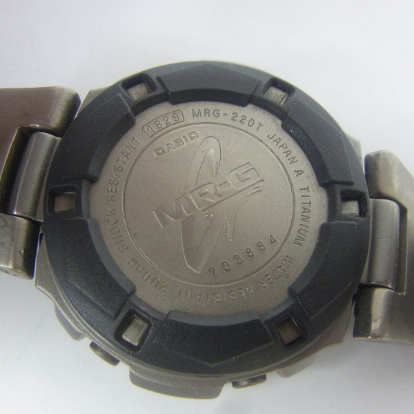 実際に弊社で買取させて頂いたG-SHOCK/Gショック MR-G チタン フルフローライン  MRG-220T-1【動作未確認】の画像 3枚目
