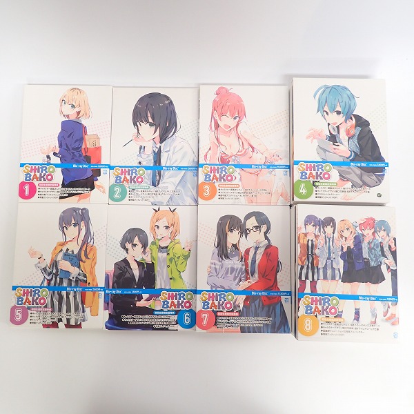 実際に弊社で買取させて頂いたBlu-ray SHIROBAKO/シロバコ 初回生産限定版 全8巻セット