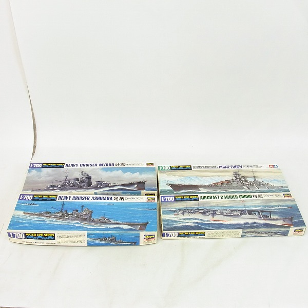 実際に弊社で買取させて頂いたHasegawa/ハセガワ等 1/700 ウォーターラインシリーズ 日本航空母艦 祥鳳ほか4点セット