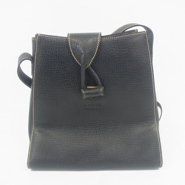 実際に弊社で買取させて頂いたLOEWE/ ロエベ レザーショルダーバッグ ネイビー系