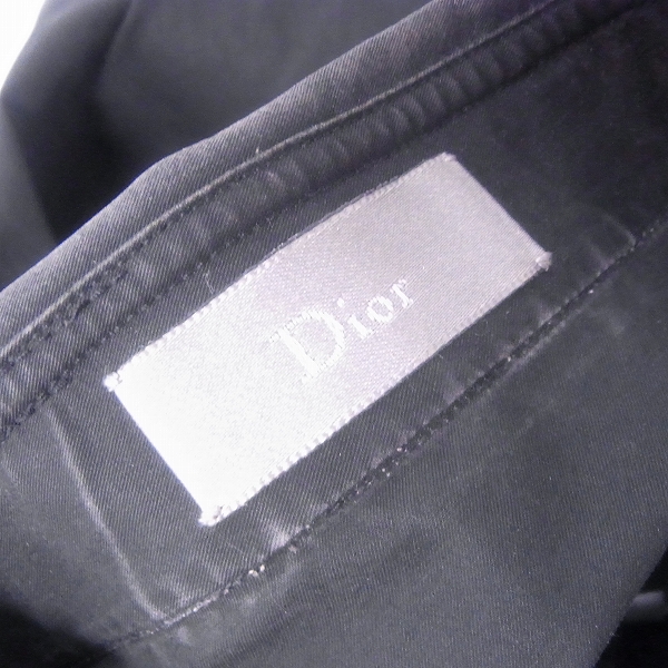 実際に弊社で買取させて頂いたChristian Dior/クリスチャンディオール 長袖シャツ 刺繍 ブラックの画像 2枚目