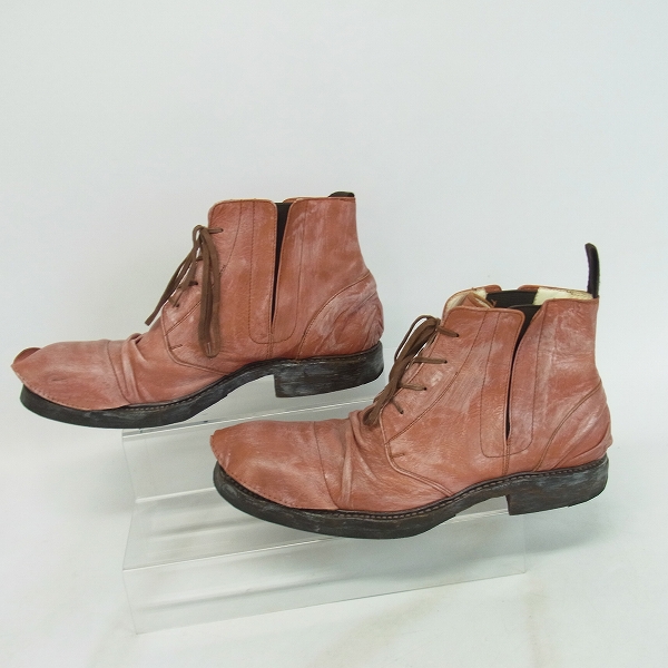 実際に弊社で買取させて頂いたHIROMU TAKAHARA/ヒロムタカハラ カバードブーツ ドレープ 41の画像 3枚目