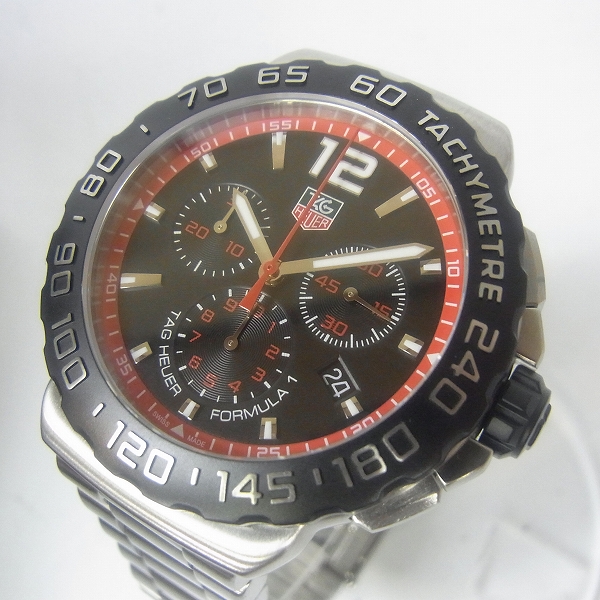 実際に弊社で買取させて頂いたTAG Heuer/タグホイヤー フォーミュラ１ クォーツ/クロノグラフ 腕時計/CAU1116【動作未確認】の画像 1枚目