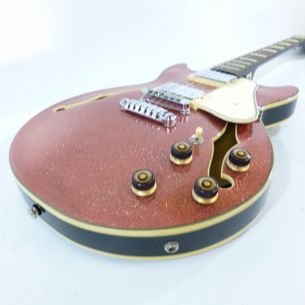 実際に弊社で買取させて頂いた★Ibanez/アイバニーズ セミアコースティックギター AM83LTD-SPP 限定カラー ソフトケース付の画像 4枚目