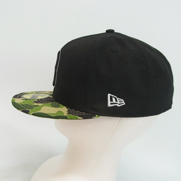 A BATHING APE×NEW ERA/エイプ×ニューエラ Bロゴカモキャップ/帽子