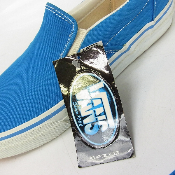 実際に弊社で買取させて頂いたVANS/バンズ スニーカー/スリッポン ライトブルー V98FLS/US11の画像 7枚目