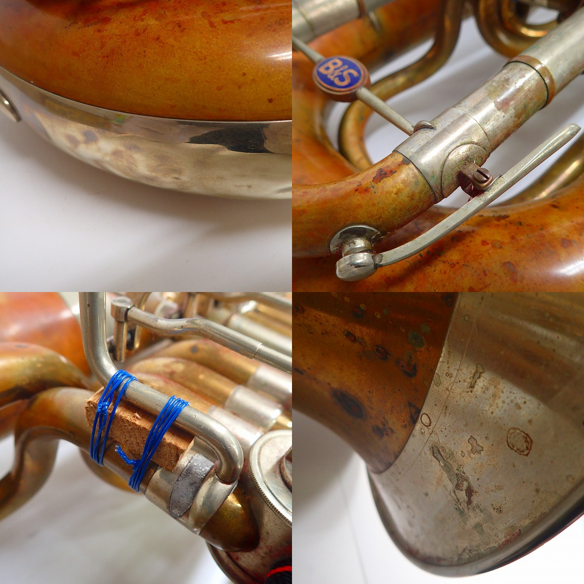 実際に弊社で買取させて頂いた★【詳細不明/ジャンク】B&S/ビーアンドエス チューバ Model Symphony/シンフォニー 要修理の画像 5枚目