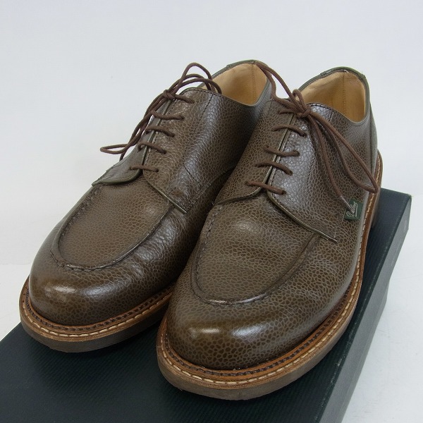 実際に弊社で買取させて頂いたParaboot/パラブーツ CHAMBORD/TEX TT/シャンボード 型押しレザー Uチップ レザーシューズ/7