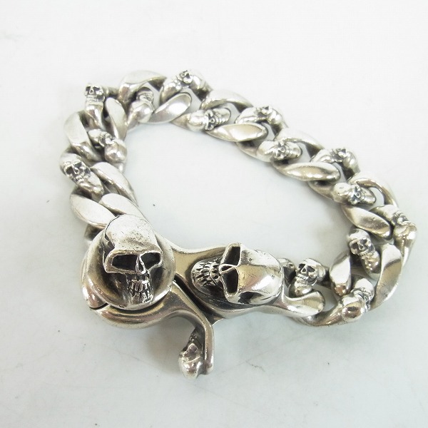 実際に弊社で買取させて頂いたSTANLEY GUESS/スタンリーゲス スカルクリップ/ファンシーリンク ブレスレット