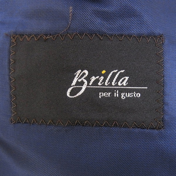 実際に弊社で買取させて頂いたBrilla per il gusto/ブリッラ ペル イル グスト ウールモヘヤ混スーツセットアップ/48の画像 2枚目