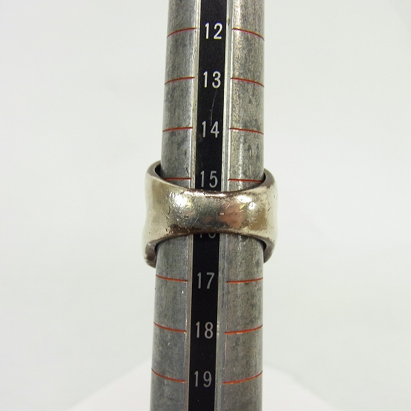 実際に弊社で買取させて頂いたCRAZY PIG/クレイジーピッグ ラージエビルスカルリング 16号の画像 5枚目