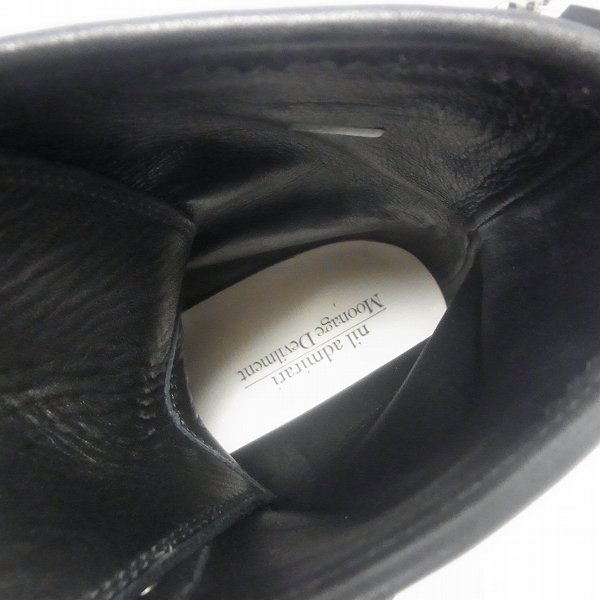 実際に弊社で買取させて頂いたMoonage Devilment×nil admirari/ムーンエイジデビルメント×ニルアドミラリ レザーレースアップブーツ /MFW-0067/40の画像 4枚目