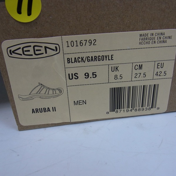 実際に弊社で買取させて頂いたKEEN/キーン ARUBA/アルバ サンダル /1016792/27.5の画像 8枚目