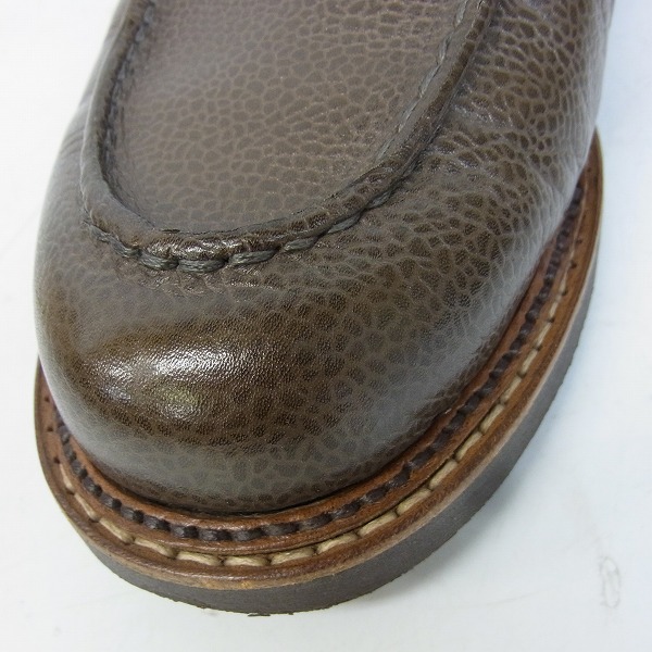 実際に弊社で買取させて頂いたParaboot/パラブーツ CHAMBORD/TEX TT/シャンボード 型押しレザー Uチップ レザーシューズ/7の画像 6枚目