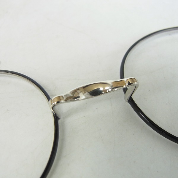 実際に弊社で買取させて頂いたOLIVER GOLDSMITH/オリバーゴールドスミス 眼鏡/メガネフレーム Oliver Oban Silver/BKの画像 2枚目
